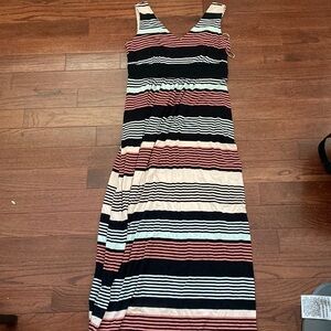 A pea in the pod striped maternity dress